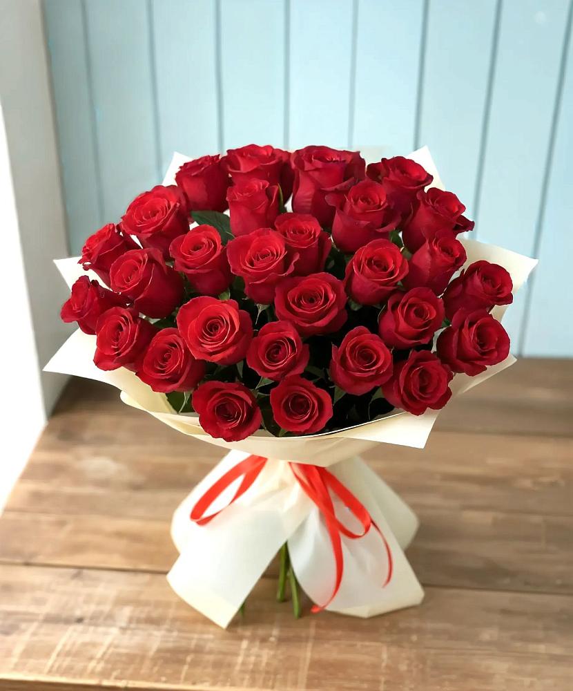Букет 29 Красных роз в Нефтегорске Самарской области
