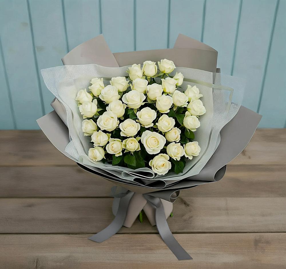 Букет Белоснежная нежность в Нефтегорске Самарской области