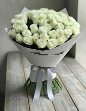 Букет 35 Белых роз в Нефтегорске Самарской области