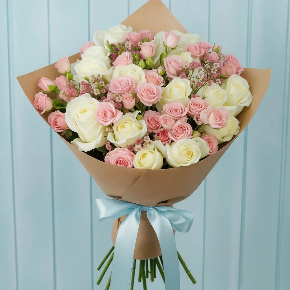 Букет цветов из: Розы в Нефтегорске Самарской области