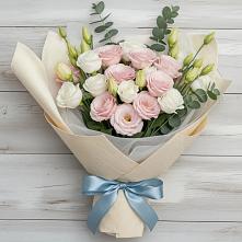 Букет цветов из:  Лизиантусы #REPLACE_PRED# Нефтегорске Самарской области