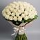 Букет 101 беля роза Белоснежка в Нефтегорске Самарской области