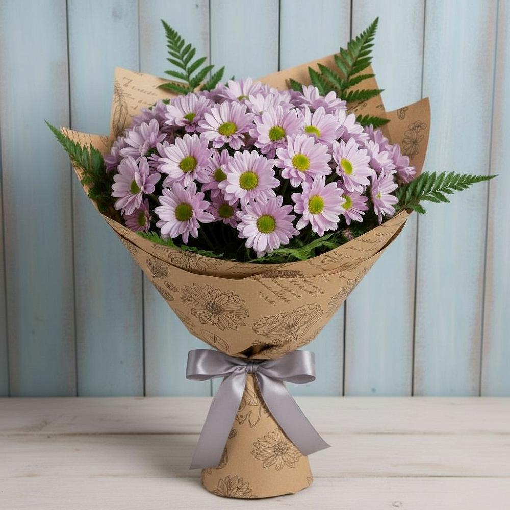 Букет цветов из: Хризантемы в Нефтегорске Самарской области