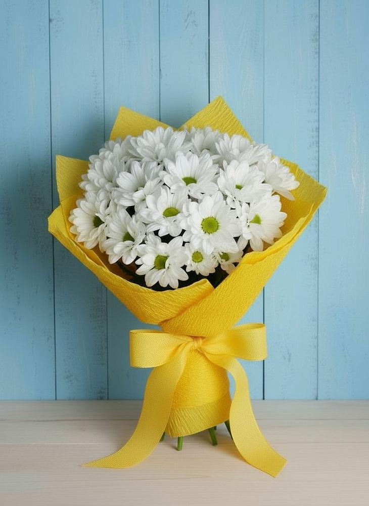 Букет цветов из: Хризантемы в Нефтегорске Самарской области