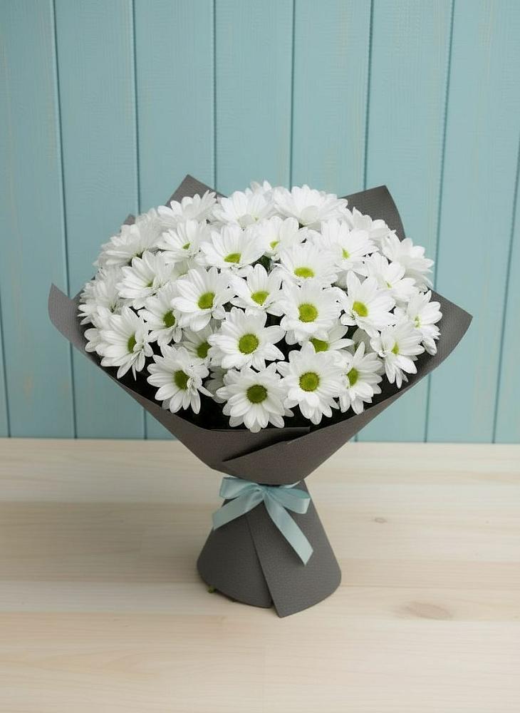 Букет цветов из: Хризантемы в Нефтегорске Самарской области