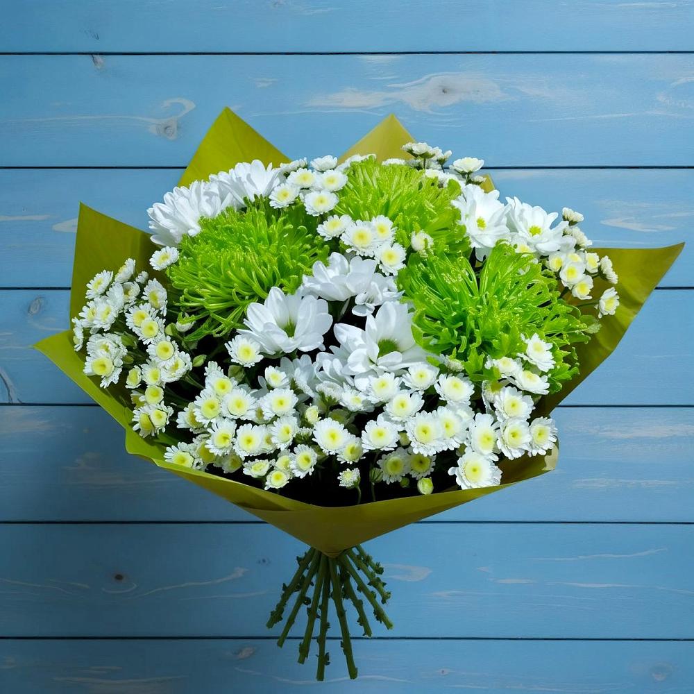 Букет цветов из: Хризантемы в Нефтегорске Самарской области