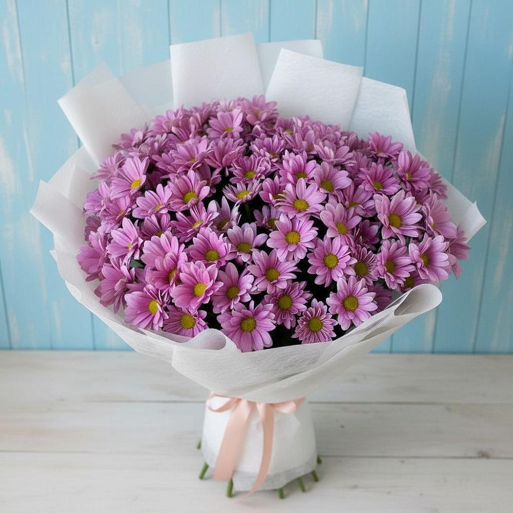 Букет цветов из: Хризантемы в Нефтегорске Самарской области