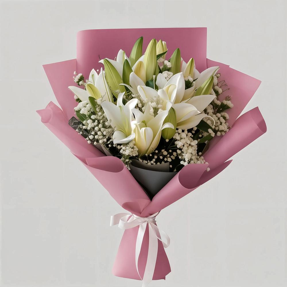 Букет цветов из: Лилии в Нефтегорске Самарской области