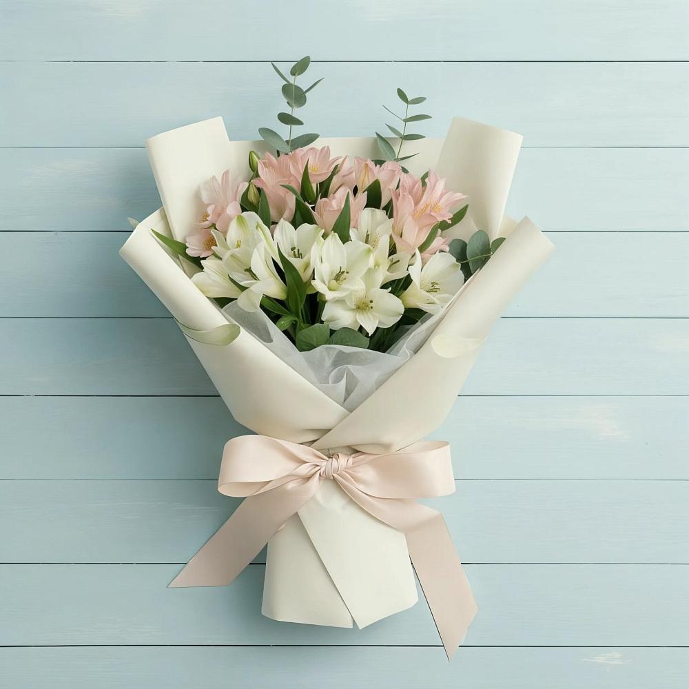 Букет цветов из: Альстромерии в Нефтегорске Самарской области