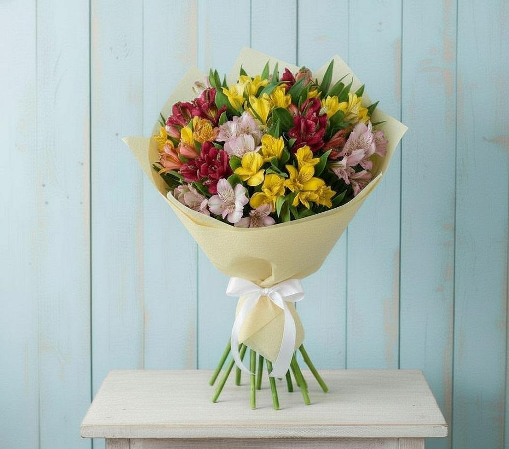 Букет цветов из: Альстромерии в Нефтегорске Самарской области