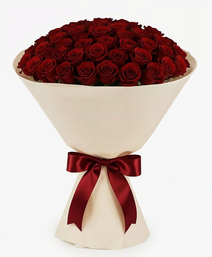 Букет 101 Бордовая роза Блэк Бакарра в Нефтегорске Самарской области