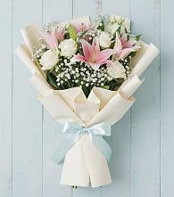 Букет цветов из:  Лилии в Нефтегорске Самарской области